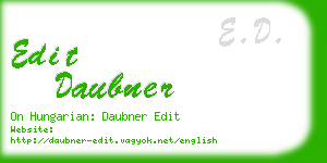 edit daubner business card